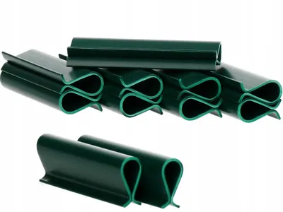 Zdjęcie produktu dla KLIPSY 4,75cm Zielone DO TAŚMY OGRODZENIOWEJ 450g/m2