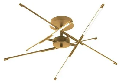 Image de Rabalux 71339 Plafonniers Henli2 LED 40 métal plastique doré