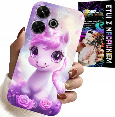 Produktbild von Hülle für Xiaomi Redmi 13 4G - Süßes Einhorn-Design, Motiv für Kinder