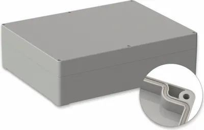 Zdjęcie produktu dla POLLIN, obudowa ABS, 300 x 230 x 85 mm, IP65, jasnoszary