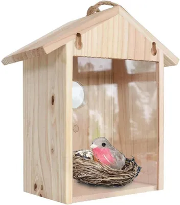 Produktbild von Vogelhaus Mit Saugnäpfen Für Fenster, 1 Stück, Transparentes Beobachtungsvogelhaus, Für Meisen Und Sperlinge, Ideal Für Vogelbeobachtung Am Fenster