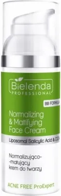 Zdjęcie produktu dla Bielenda Professional Acne Free ProExpert Normalizująco-matujący krem do twarzy, 50 ml