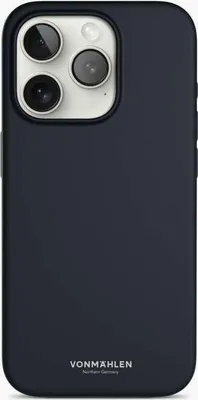 Produktbild von Vonmählen Eco Silicone Case - Schutzhülle aus Silikon, MagSafe kompatibel, für iPhone 15 Pro, Navy Handyhülle