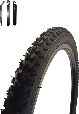 Immagine prodotto di 1 x VEE Rubber V157 26" Pneumatico per bicicletta Nero 50-559 (26 x 1,95) incl. leva per pneumatici