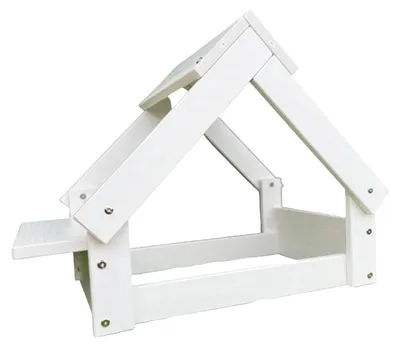 Immagine prodotto di Cuccia per cani da interno, struttura in legno con portavaso, colore bianco