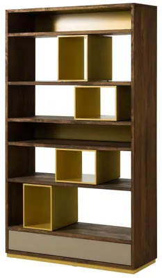 Produktbild von MASSIVMOEBEL24.DE Regal Mango 111x40x193 braun geölt CHICAGO #111