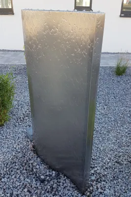 Produktbild von KÖHKO® Wasserwand "Libro" mit LED-Beleuchtung Höhe ca. 71 cm Wasserspiel mit PE-Becken 23014S