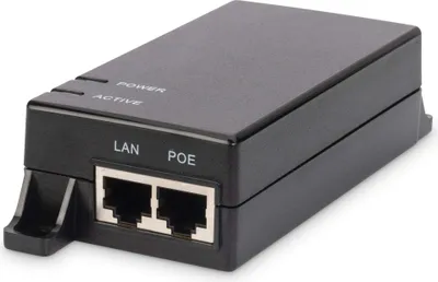Produktbild von DIGITUS Gigabit Ethernet PoE Injektor, 802.3af, 15.4 W