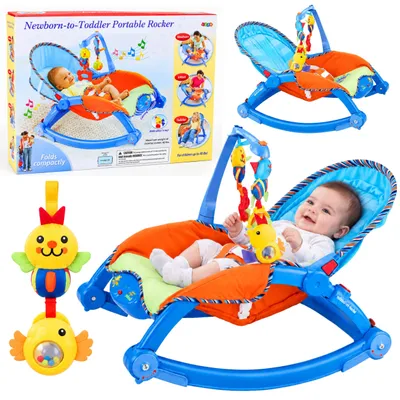 Imagen del producto de Mecedora para recién nacidos y niños pequeños colorida