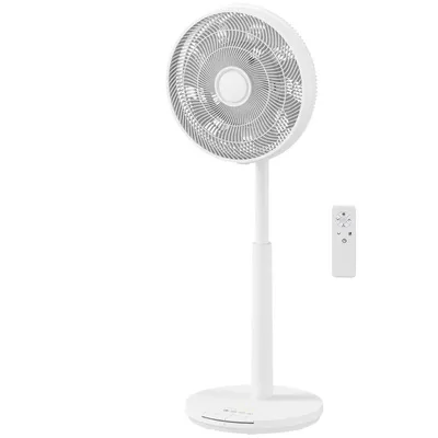 Produktbild von AIORBER Standventilator leise 12 Stufen mit Fernbedienung, Timer, Oszillation, Schlafmodus, höhenverstellbar, Weiß
