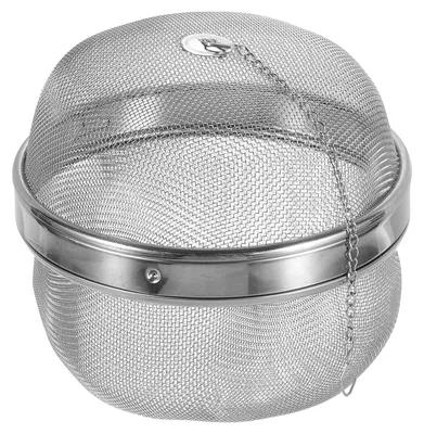 Teefilter aus Edelstahl, großer Teeball mit Kette, extra groß