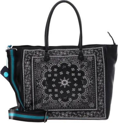 Produktbild von Gabs Leder Shopper Schultertasche Riana TG Ruga Bandana Bowling Bag Nero schwarz