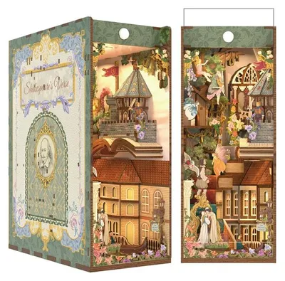 Immagine prodotto di Puzzle 3D, Book Nook Shakespeare's Verse, in legno, Tonecheer, 212 pezzi