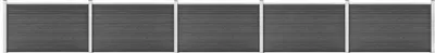 Produktbild von Zaunelement Set WPC 872x105 cm Schwarz