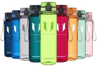 Immagine prodotto di Borraccia Super Sparrow - Borraccia in Tritan - 1000ml - Senza BPA - Borraccia sportiva ideale - sport, acqua, bicicletta, fitness, università, outdoor - Leggera, sostenibile