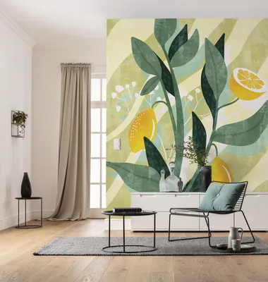 Produktbild von Komar Vlies Fototapete - Lemon Fresh - Größe: 200 x 250 cm (Breite x Höhe) - 4 Bahnen