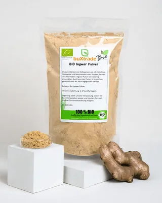 Produktbild von 500 g  Ingwer Pulver | Ingwer | Zingiber | Buxtrade | Ginger