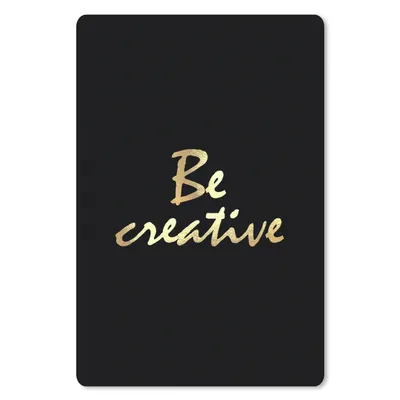 Produktbild von MuchoWow® Mauspad Mousepad Zitate - Kreativ - Gold 18x27 cm - Mousepads - Maus Mat - Pad - Mausunterlage