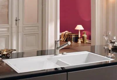 Produktbild von Villeroy & Boch Keramikspüle 67122FKR, Subway 60 flat Flächenbündige Spüle - inkl.