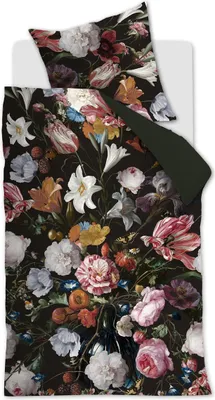Produktbild von Ambiante Mako-Satin-Bettwäsche-Garnitur Flowerbomb Farbe Multi Größe 155x220+80x80