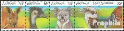 Produktbild von Briefmarken Australien 1986 Mi 988-992 Fünferstreifen (kompl.Ausg.) postfrisch Tiere