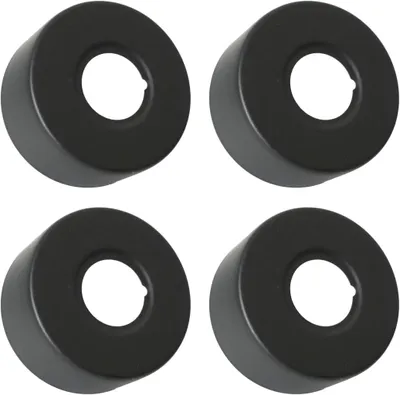 Produktbild von Rosetten Fš¹r Duscharmaturen 3/4" 25mm x 66mm x 30mm in H?he 4tlg, Rosette Wasserhahn Innenhahn ? 26mm, Rosetten Fš¹r Armaturen Duscharmatur Silber (Schwarz, ? 66 mm x 30 mm)
