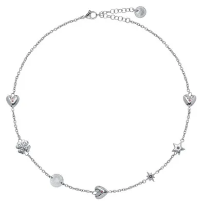 Immagine prodotto di Collana da donna in acciaio con cristalli Icones LJ3175