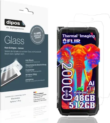Image de 2x Protection ecrán pour Blackview Xplore 1 Pro Verre souple Film Protecteur 9H dipos