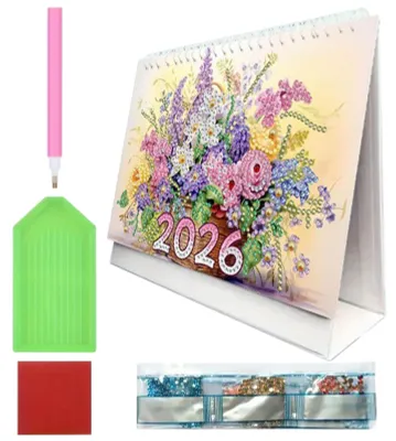 Immagine prodotto di Calendario artigianale con strass per il 2026