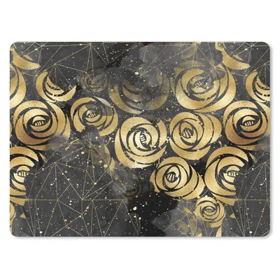 Produktbild von MuchoWow® Mauspad Mousepad Marmor - Gold - Rose - Muster 40x30 cm - Mousepads - Maus Mat - Pad - Mausunterlage - Anti Rutsch