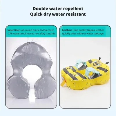 Produktbild von Mambobaby Baby-Schwimmschwimmer, nicht aufblasbar, wasserdicht, Schwimmring, Kindertrainer für Jungen und Mädchen im Alter von 3–72 Monaten