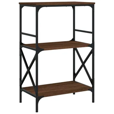 Image de vidaXL Bibliothèque 3 étagères Chêne brun 59x35x90,5 cm Bois composite