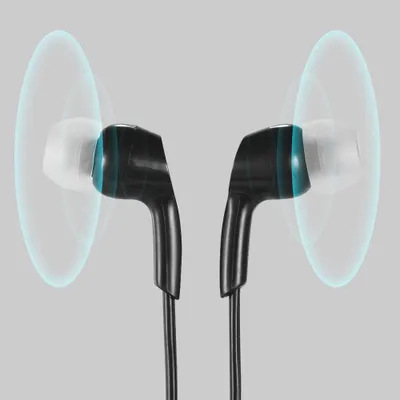 Obrázok produktu pre Slúchadlá do uší, káblové slúchadlá, 3,5 mm konektor pre smartfón, PC, notebook, tablet, čierne