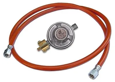 Produktbild von BirnePower Gasschlauch 200 cm mit Druckminderer 50 mbar Set für Gasgrill