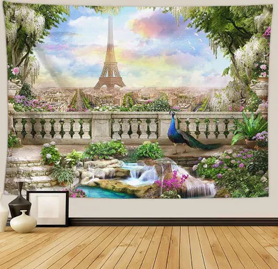 Produktbild von Urlaub Wandteppich Wohnkultur Landschaft Wandteppich Wohnzimmer Schlafzimmer Dekoration Wandteppich Zimmer Vorhang Strandtuch (180cm x 230cm, Farbe 8)