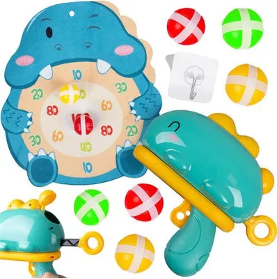 Produktbild von Dinosaurier-Schießspiel für Kinder, Schaumstoffbälle & Schild