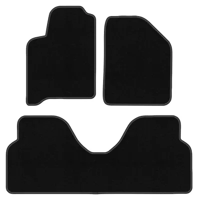 Obrázok produktu pre Velúrové autokoberce pre: Renault Scenic I 1996-2003 (minivan) – sada 4 ks, čierne, na mieru – Wielganizator BASIC