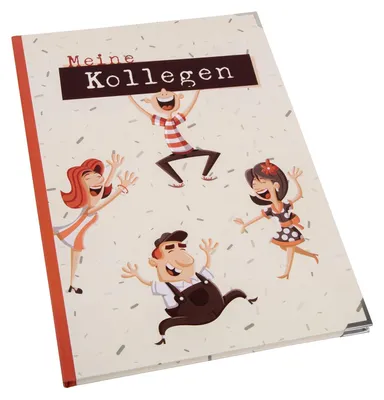 Produktbild von Abschiedsbuch MEINE KOLLEGEN DIN A4 - Abschiedsgeschenk Firmamit Metallecken