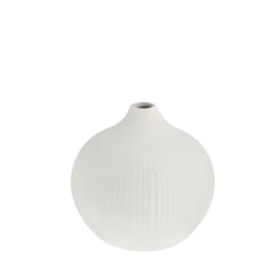 Produktbild von Storefactory Vase FRÖBACKEN M weiß | Ø13x13cm