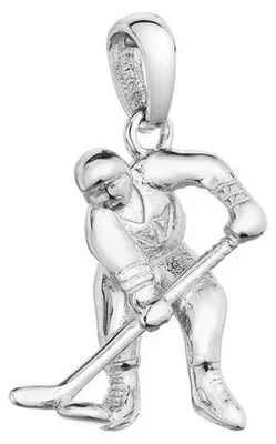 Image de Silver pendant Hockey player 64016