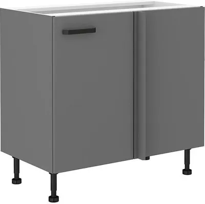 Produktbild von Verlängerter Eckschrank NELJA – Breite 105 cm, Anthrazit