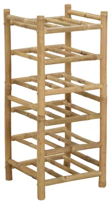 Image de Étagère à vin Naturel 32,5 x 29,5 x 72 cm Bambou