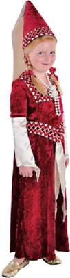 Produktbild von M212026-116-A Kinder Mädchen Burgdamen Mittelalter Kostüm Kleid Gr.116