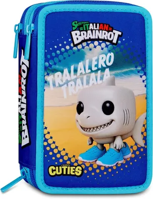 Obrázek produktu pro Astuccio 3 Zip Skifidol Brainrot Tralalero Tralala