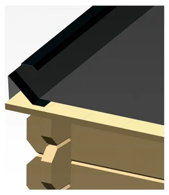 Produktbild von Flachdachblende für EPDM Dacheindeckung 2-teilig | Winkelprofil Dachblech für Flachdach Carport Gartenhaus | Aluminium Anthrazit 200cm