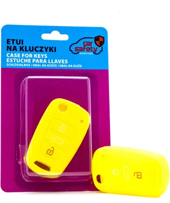 Image de Housse silicone Housse pour clés JAUNE pour Hyundai Kia