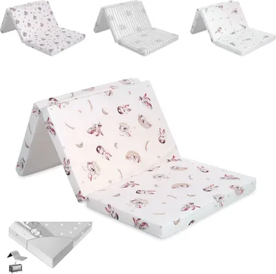 Obrázok produktu pre Detská matrac Lorelli Classic, skladací, 120 x 60 x 5 cm, poťah vhodný na pranie, penová výplň, béžová farba