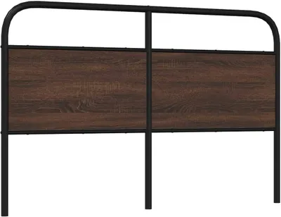 Produktbild von "2026 Promotion" Kopfteil moderne - Braun Eichen-Optik 150 cm Stahl und Holzwerkstoff - Bettkopfteil CC25173