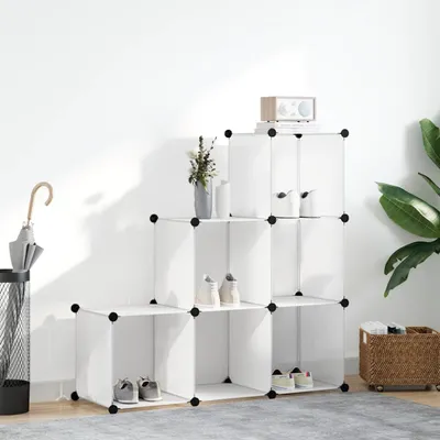 Produktbild von vidaXL Regalsystem Würfel-Regal mit 6 Fächern Weiß