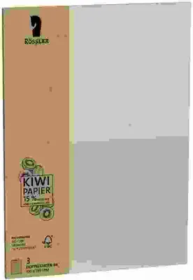 Produktbild von Doppelkarten B6 hd Terra Kiwi 3er, Naturpapier/säurefrei,